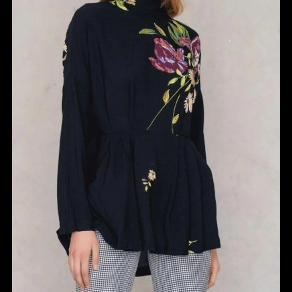 Free people Floral Black Gemma tunic - Picture 2 of 5